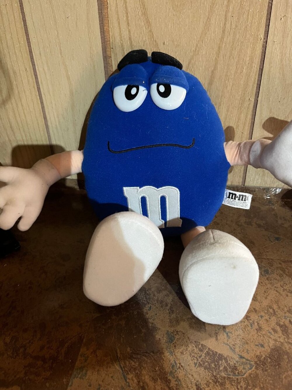 M&M Blue poseable Plush Toy Blue Character Stuffed Plush